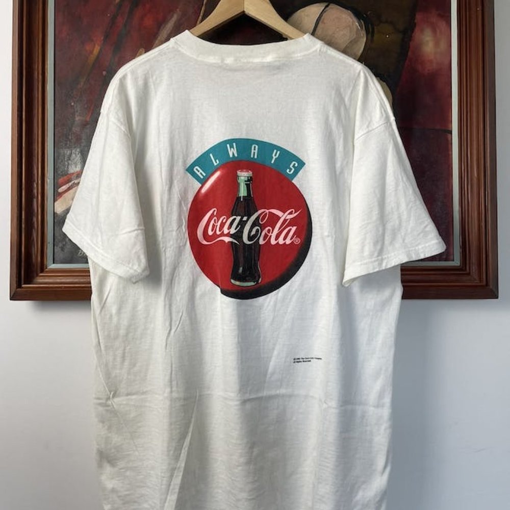 1990s Vintage Coca-cola Always Graphic T-shirt 90s Coke Logo
